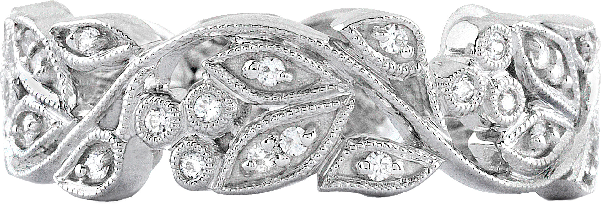 Organic Diamond Wedding Ring by Jolie Designs