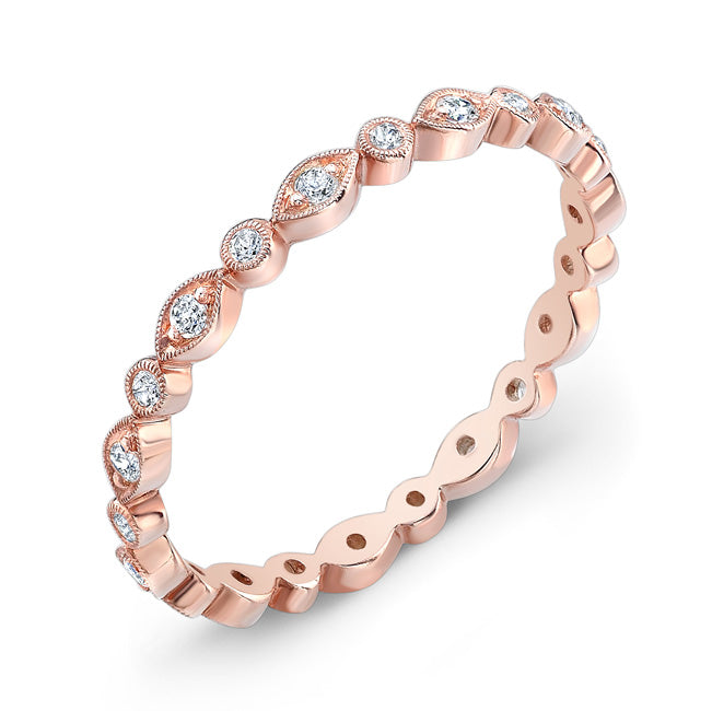 Stackable Diamond Wedding Ring by Jolie Designs