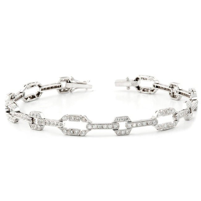 Art Deco Diamond Bracelet by Jolie Designs