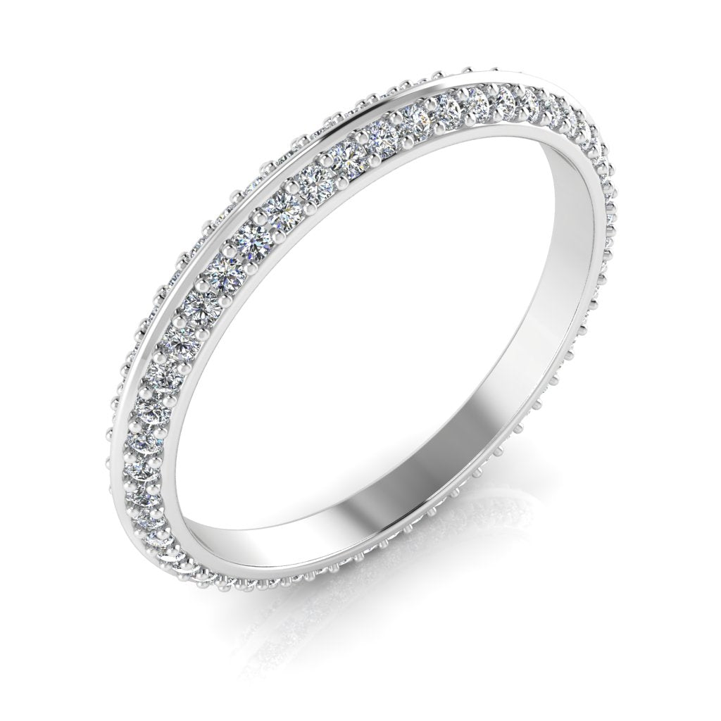 Gordon Clark Double Eternity Knife Edge Diamond Band by Jolie Designs