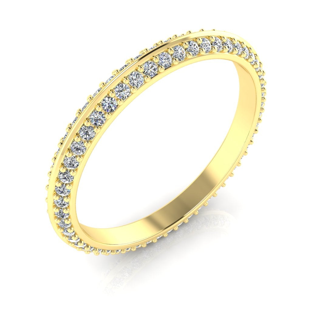 Gordon Clark Double Eternity Knife Edge Diamond Band by Jolie Designs