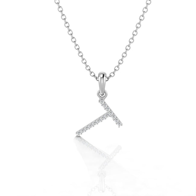 14K Gold Letter T Initial Charm Pendant | Jolie Designs