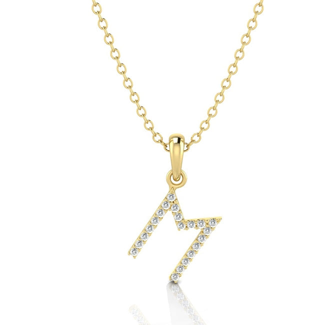 Letter M Charm with Jump Ring and 3mm Bail by Jolie Designs
