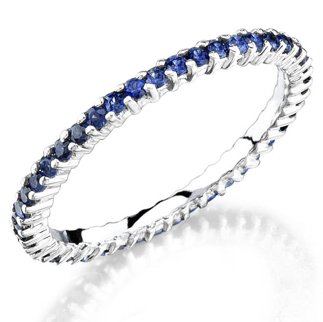 Petite Classic Prong Set Eternity Diamond Ring by Jolie Designs