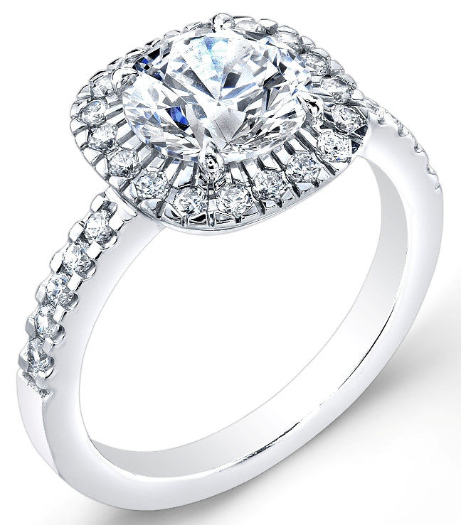 Jolie Designs Modern Nouveau Diamond Engagement Ring - RH001D
