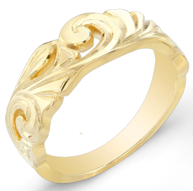 Jolie Designs Nouveau Style Vine Like Wedding Band - R305
