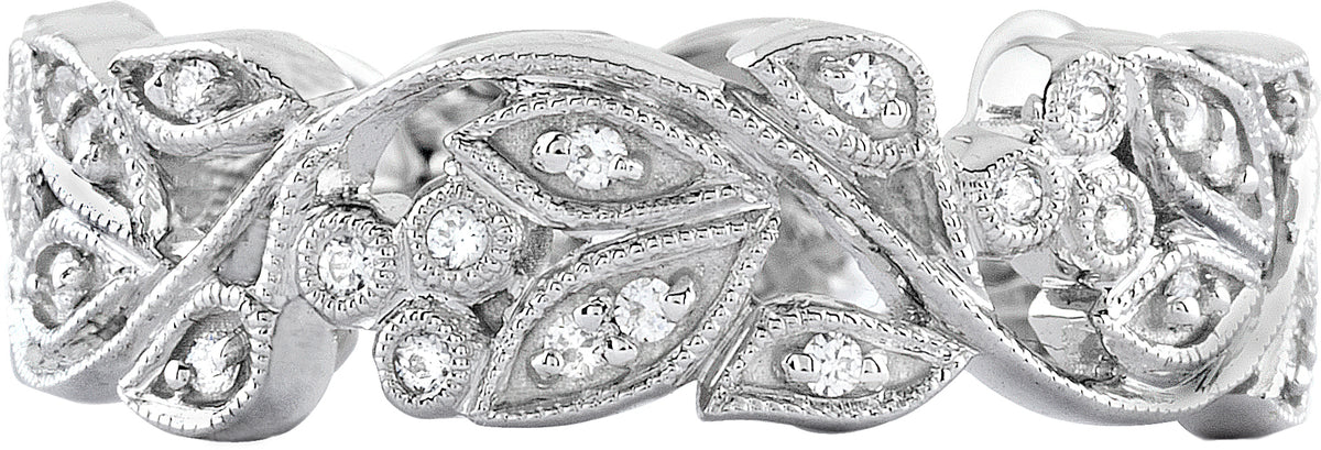 Organic Diamond Wedding Ring by Jolie Designs