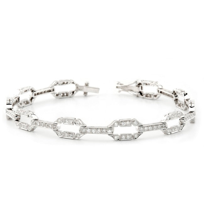 Vintage Art Deco Diamond Bracelet by Jolie Designs