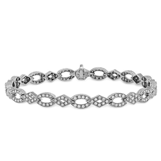 Art Deco Style Diamond Bracelet by Jolie Designs