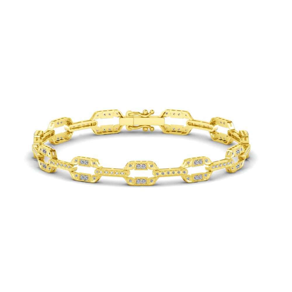 Vintage Art Deco Diamond Bracelet by Jolie Designs