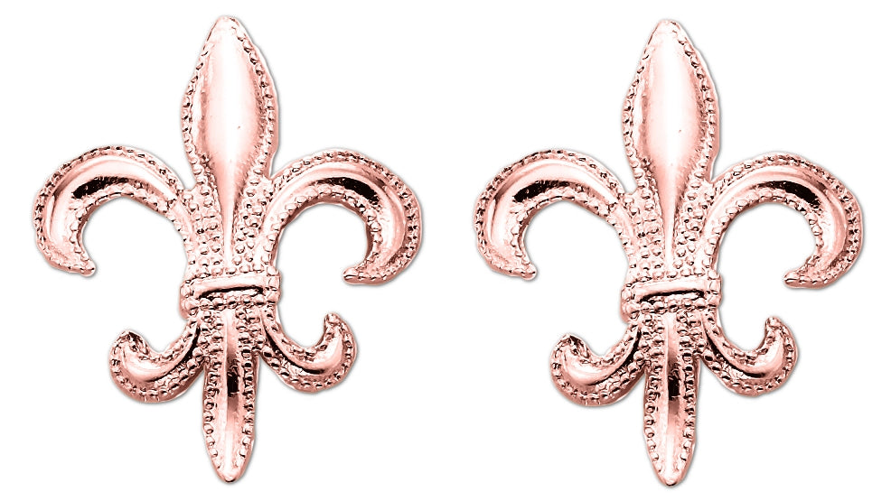 Fleur de Lis Stud Earrings in Sterling Silver by Gordon Clark for Jolie Designs