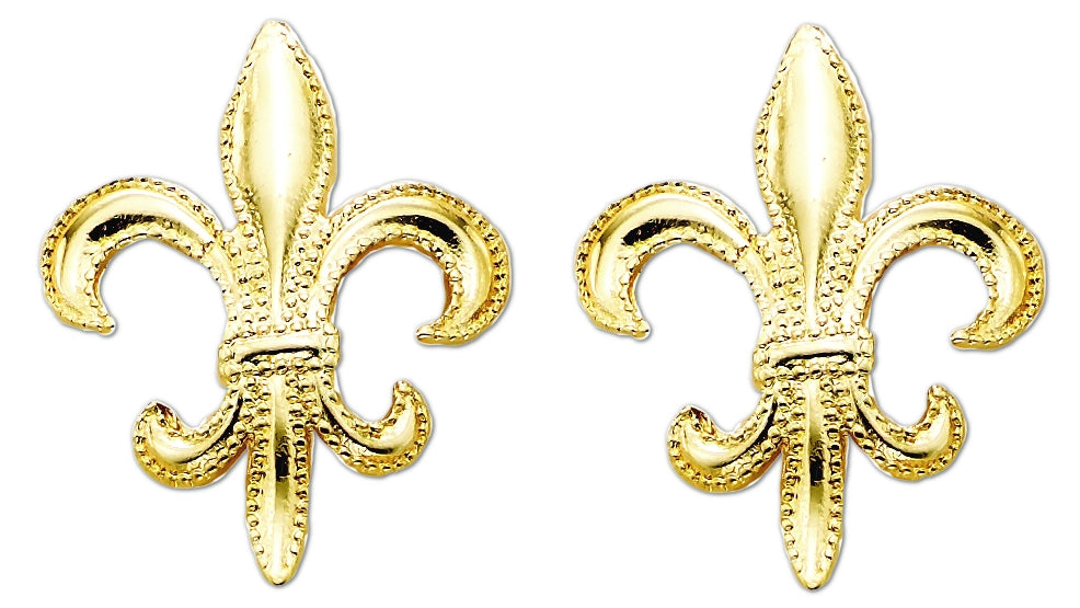 Fleur de Lis Stud Earrings in Sterling Silver by Gordon Clark for Jolie Designs
