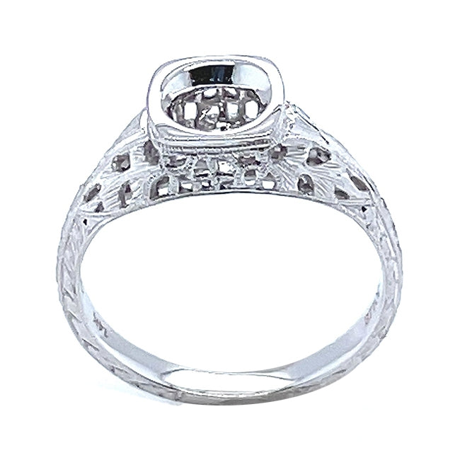Antique Inspired Diamond Engagement Ring by Gordon Clark