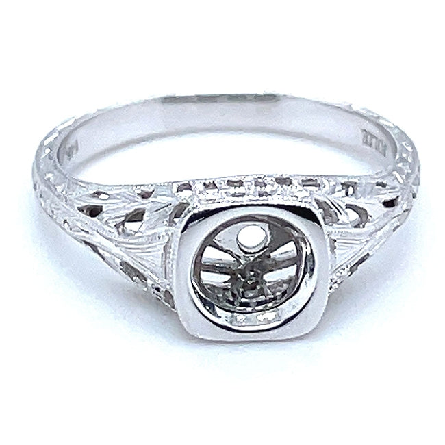 Antique Inspired Diamond Engagement Ring by Gordon Clark