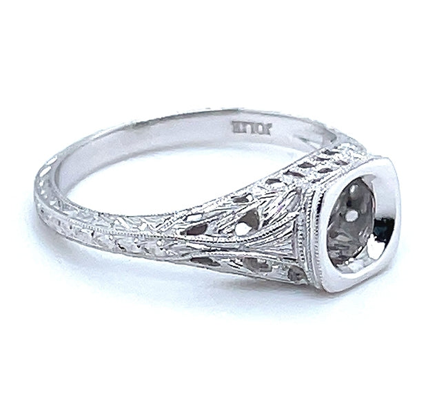 Antique Inspired Diamond Engagement Ring by Gordon Clark