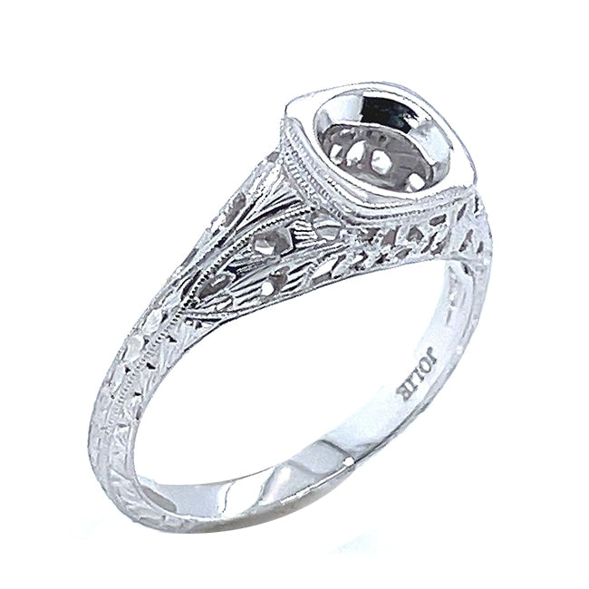 Antique Inspired Diamond Engagement Ring by Gordon Clark
