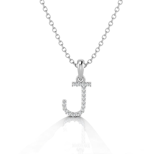 Initial Letter J Charm with Jump Ring and 3mm Bail by Jolie Designs