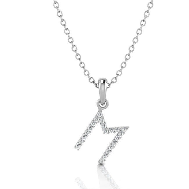 Letter M Charm with Jump Ring and 3mm Bail by Jolie Designs