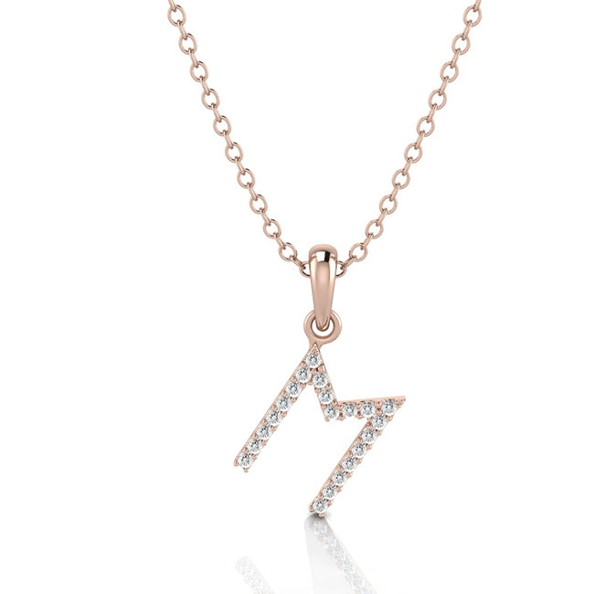 Letter M Charm with Jump Ring and 3mm Bail by Jolie Designs