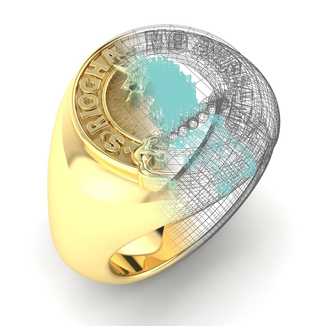 Custom 18K Gold Signature Ring by Jolie Designs