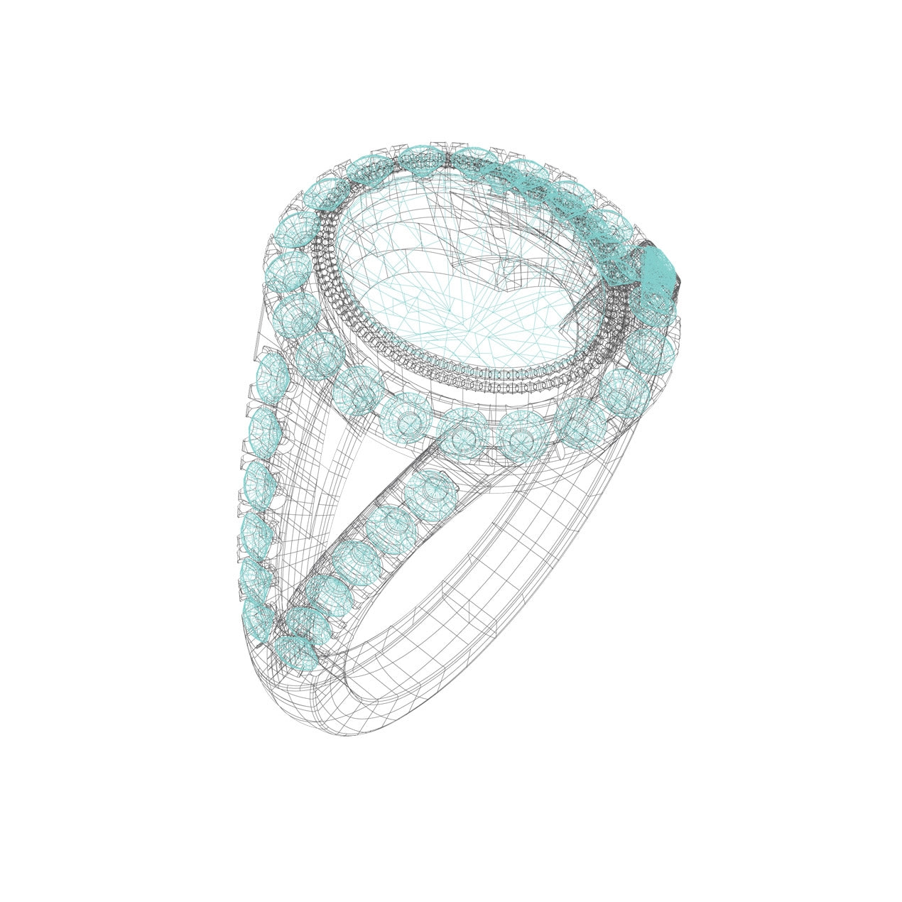 Custom Tsavorite and Diamond 18K Gold Ring | Jolie Designs