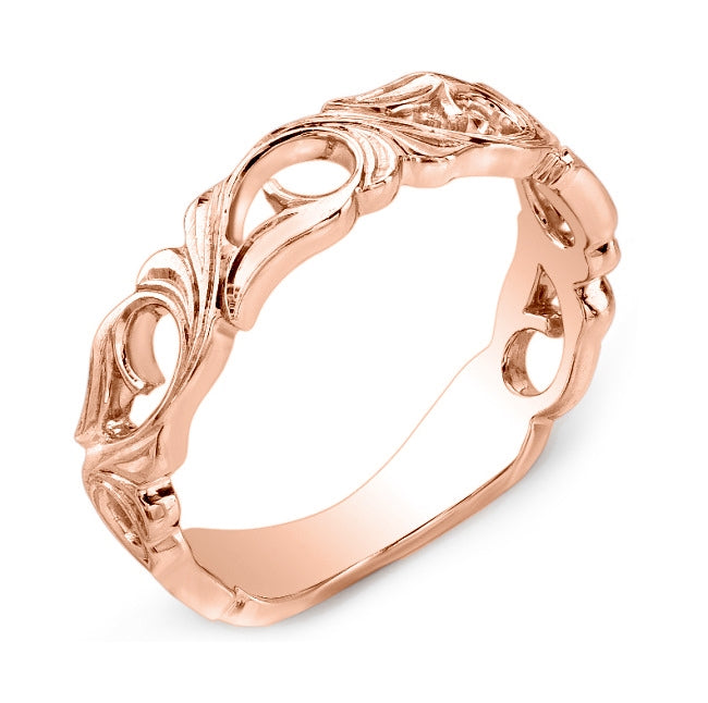 Jolie Designs Nouveau Style Vine Like Wedding Band - R303